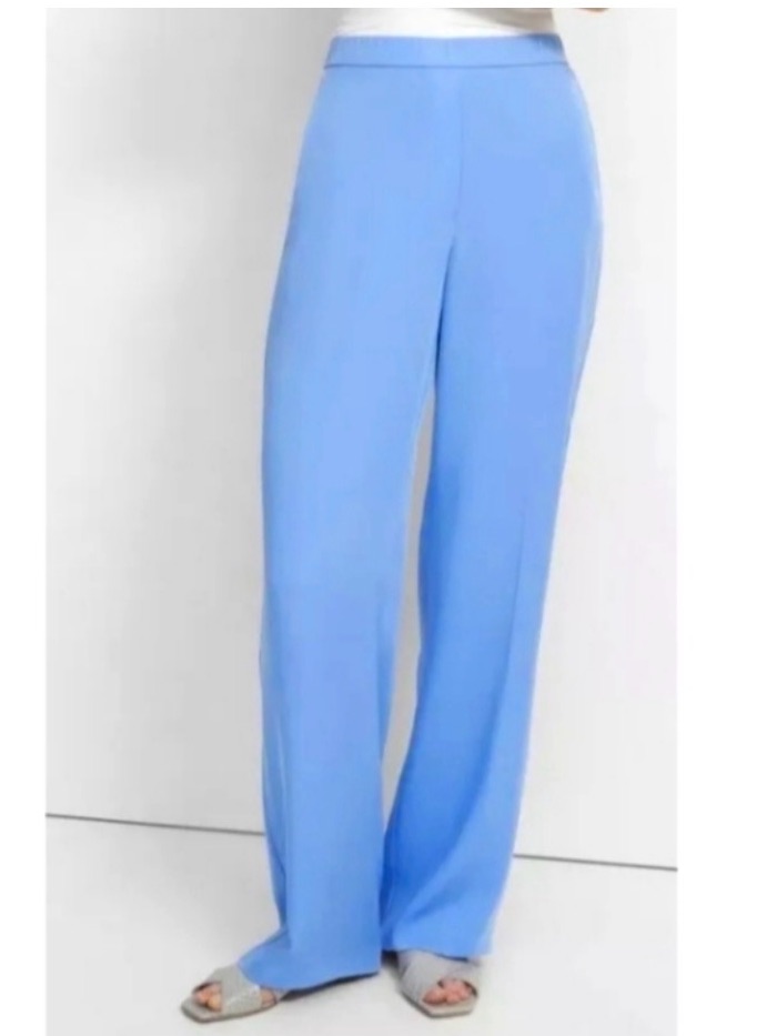 Theory Sky Blue Wide-Leg Women's Pants